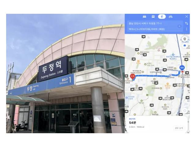 한들초는 3분, 두정역은 버스로…직접 걸어본 '백석 시그니처 자이'